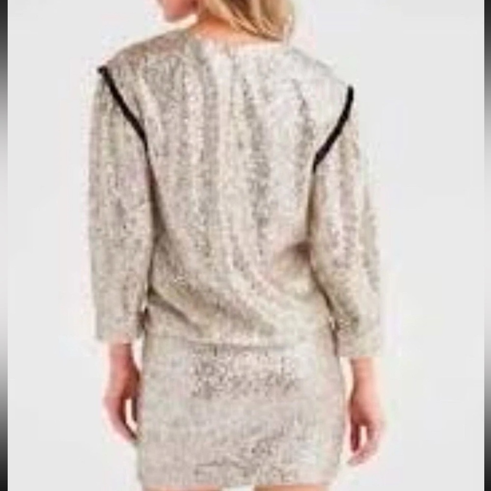 NWOT 7 for All Mankind Silver Sequin Cocktail Dress. Size X-Large - Picture 3 of 14